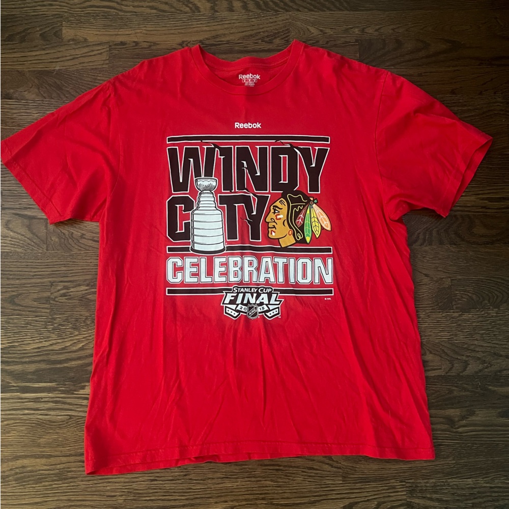 Reebok Red Chicago 2015 Stanley Cup T-Shirt